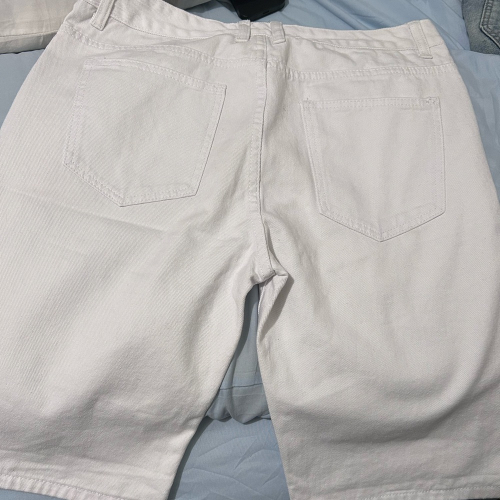 White Denim Pants